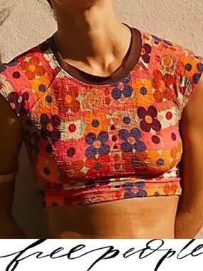 Free People Beach Swim Top in Woodstock❤️ Size M